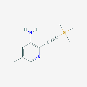 5-Methyl-2-[(trimethylsilyl)ethynyl]pyridin-3-amine