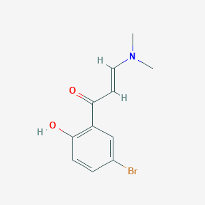 molecular formula C11H12BrNO2 B13659100 (E)-1-(5-bromo-2-hydroxyphenyl)-3-(dimethylamino)prop-2-en-1-one 