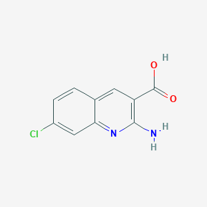 2-Amino-7-chloroquinoline-3-carboxylic acid