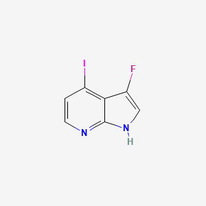 molecular formula C7H4FIN2 B13659139 3-Fluoro-4-iodo-1H-pyrrolo[2,3-b]pyridine 