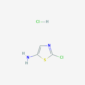 molecular formula C3H4Cl2N2S B13659176 2-Chlorothiazol-5-amine hydrochloride 