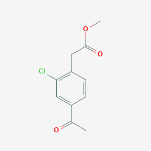 Methyl 2-(4-acetyl-2-chlorophenyl)acetate