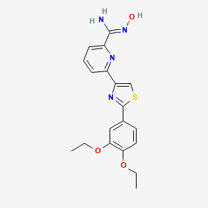 6-(2-(3,4-Diethoxyphenyl)thiazol-4-yl)-N-hydroxypicolinimidamide