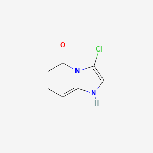 molecular formula C7H5ClN2O B13659233 3-Chloroimidazo[1,2-a]pyridin-5-ol 