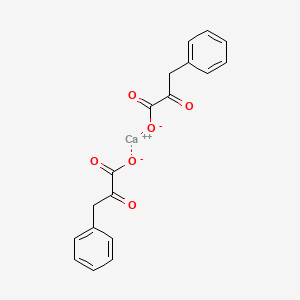 molecular formula C18H14CaO6 B1365927 苯丙酮酸钙盐 CAS No. 54865-40-6