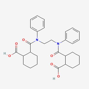 molecular formula C30H36N2O6 B1365928 2-[2-(N-(2-carboxycyclohexanecarbonyl)anilino)ethyl-phenylcarbamoyl]cyclohexane-1-carboxylic acid 