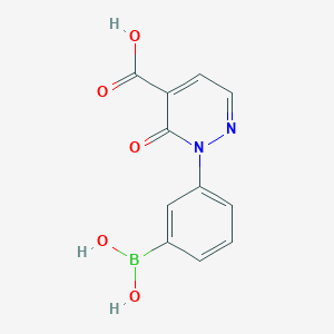 2-(3-Boronophenyl)-3-oxo-2,3-dihydropyridazine-4-carboxylic acid