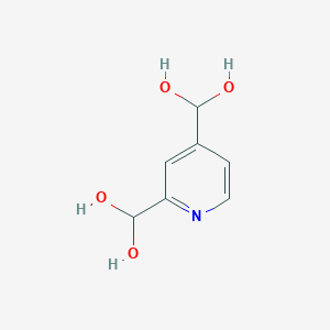 molecular formula C7H9NO4 B13659319 Pyridine-2,4-diyldimethanediol 