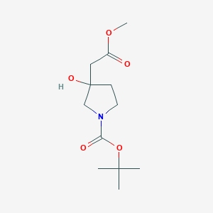 Methyl 2-(1-Boc-3-hydroxy-3-pyrrolidinyl)acetate