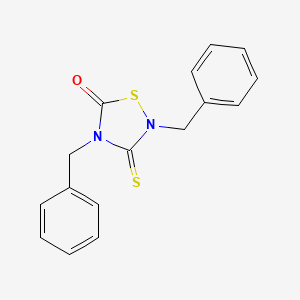 molecular formula C16H14N2OS2 B1365944 2,4-Dibenzyl-5-oxothiadiazolidine-3-thione 