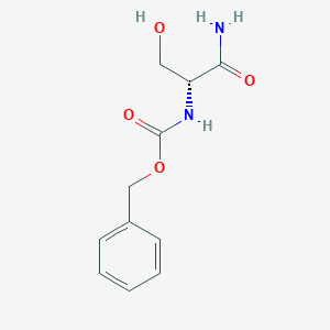 molecular formula C11H14N2O4 B13659442 (R)-Benzyl (1-amino-3-hydroxy-1-oxopropan-2-yl)carbamate 