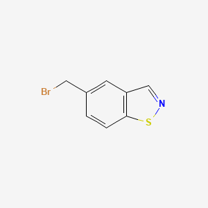 molecular formula C8H6BrNS B13659469 7-(Bromomethyl)benzo[d]isothiazole 