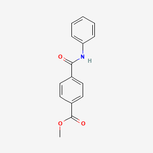 molecular formula C15H13NO3 B1365950 Methyl 4-(phenylcarbamoyl)benzoate CAS No. 3814-10-6