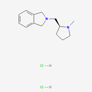 molecular formula C14H22Cl2N2 B13659500 (S)-2-[(1-Methyl-2-pyrrolidinyl)methyl]isoindoline Dihydrochloride 