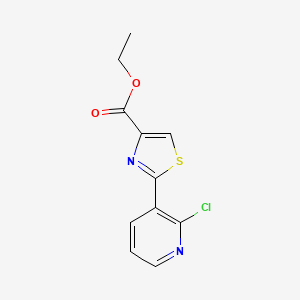 molecular formula C11H9ClN2O2S B13659597 Ethyl 2-(2-Chloropyridin-3-yl)thiazole-4-carboxylate 