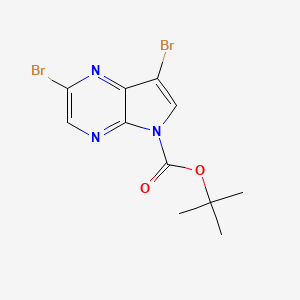 tert-Butyl 2,7-dibromo-5H-pyrrolo[2,3-b]pyrazine-5-carboxylate