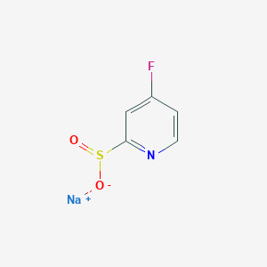 molecular formula C5H3FNNaO2S B13659685 Sodium 4-fluoropyridine-2-sulfinate 