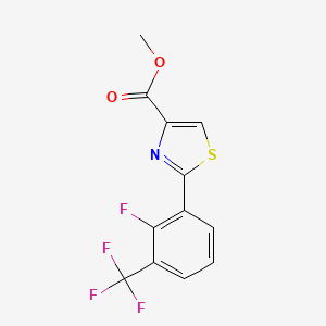 Methyl 2-[2-Fluoro-3-(trifluoromethyl)phenyl]thiazole-4-carboxylate