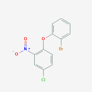 molecular formula C12H7BrClNO3 B13659714 1-(2-Bromophenoxy)-4-chloro-2-nitrobenzene 