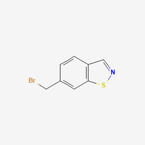 molecular formula C8H6BrNS B13659735 6-(Bromomethyl)benzo[d]isothiazole 