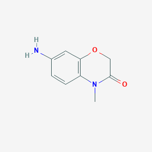 molecular formula C9H10N2O2 B136598 7-氨基-4-甲基-2H-1,4-苯并噁唑-3(4H)-酮 CAS No. 141068-81-7