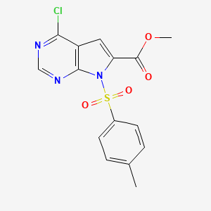 Methyl 4-chloro-7-tosyl-7H-pyrrolo[2,3-d]pyrimidine-6-carboxylate