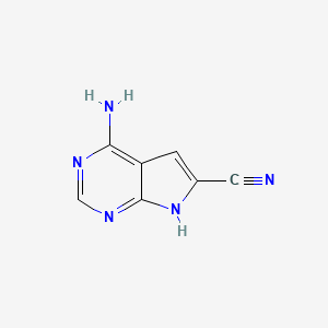 4-Amino-7H-pyrrolo[2,3-d]pyrimidine-6-carbonitrile