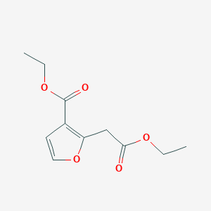 Ethyl 2-(2-ethoxy-2-oxoethyl)furan-3-carboxylate