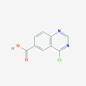 molecular formula C9H5ClN2O2 B13659909 4-Chloroquinazoline-6-carboxylic acid 