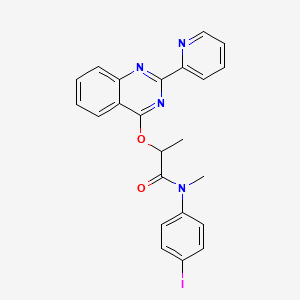 N-(4-Iodophenyl)-N-methyl-2-[[2-(2-pyridyl)-4-quinazolyl]oxy]propanamide