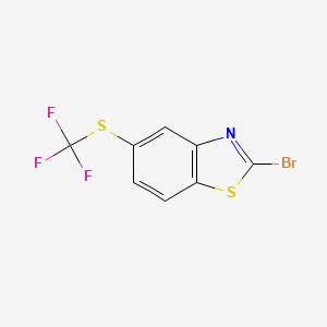 2-Bromo-5-((trifluoromethyl)thio)benzo[d]thiazole