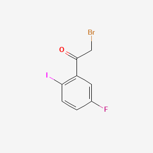 2-Bromo-1-(5-fluoro-2-iodophenyl)ethanone