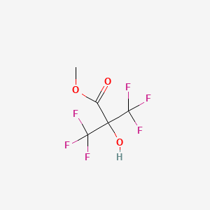 molecular formula C5H4F6O3 B1365995 Methyl 3,3,3-trifluoro-2-hydroxy-2-trifluoromethylpropionate 