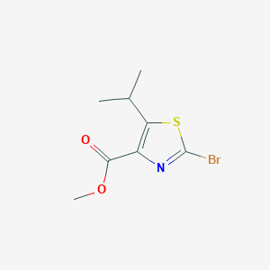 molecular formula C8H10BrNO2S B1365996 2-溴-5-异丙基噻唑-4-羧酸甲酯 CAS No. 81569-28-0