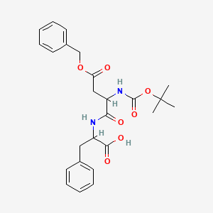 molecular formula C25H30N2O7 B13660007 Boc-DL-Asp(OBn)(OBn)-DL-Phe-OH 