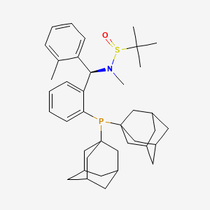 (R)-N-((R)-(2-(Di(adamantan-1-yl)phosphino)phenyl)(o-tolyl)methyl)-N,2-dimethylpropane-2-sulfinamide