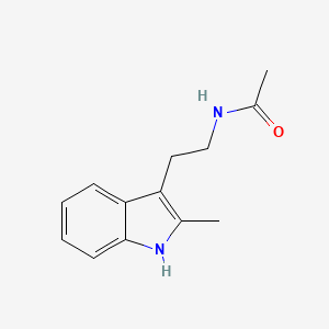 molecular formula C13H16N2O B1366010 N-[2-(2-methyl-1H-indol-3-yl)ethyl]acetamide CAS No. 39760-01-5