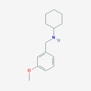 molecular formula C14H21NO B1366015 N-[(3-methoxyphenyl)methyl]cyclohexanamine 