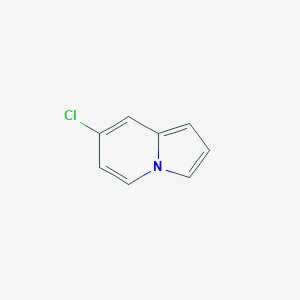 molecular formula C8H6ClN B13660154 7-Chloroindolizine 