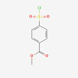 molecular formula C8H7ClO4S B1366028 4-(氯磺酰基)苯甲酸甲酯 CAS No. 69812-51-7