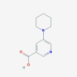molecular formula C11H14N2O2 B1366032 5-(哌啶-1-基)烟酸 CAS No. 878742-33-7