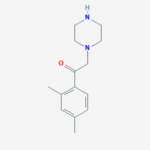 molecular formula C14H20N2O B1366033 1-(2,4-Dimethylphenyl)-2-piperazin-1-ylethanone 