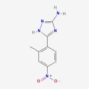 molecular formula C9H9N5O2 B13660347 5-Amino-3-(2-methyl-4-nitrophenyl)-1H-1,2,4-triazole 