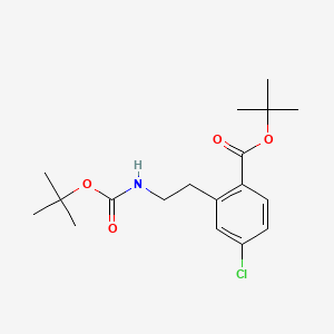 tert-Butyl 2-[2-(Boc-amino)ethyl]-4-chlorobenzoate