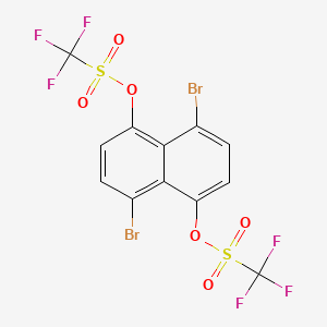 4,8-Dibromonaphthalene-1,5-diyl bis(trifluoromethanesulfonate)