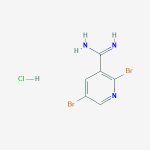 2,5-Dibromonicotinimidamide hydrochloride