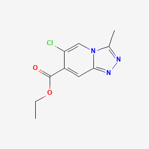 Ethyl 6-Chloro-3-methyl-[1,2,4]triazolo[4,3-a]pyridine-7-carboxylate