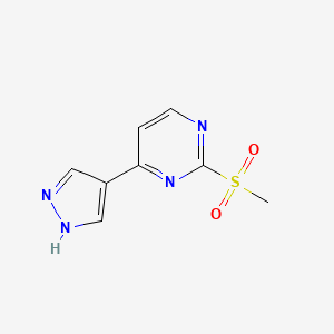 2-(Methylsulfonyl)-4-(1H-pyrazol-4-yl)pyrimidine