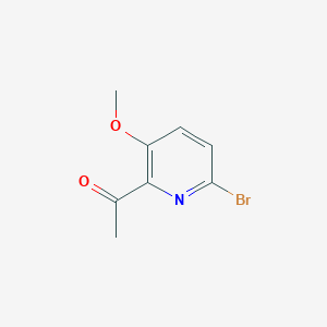 molecular formula C8H8BrNO2 B13660566 1-(6-Bromo-3-methoxypyridin-2-yl)ethanone 