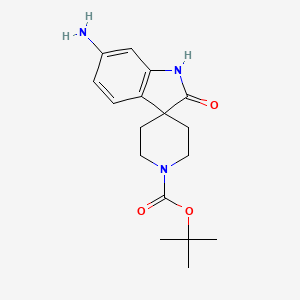 tert-Butyl 6-amino-2-oxospiro[indoline-3,4'-piperidine]-1'-carboxylate